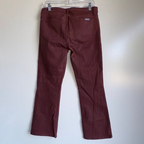 JOE'S Mid Rise Coated Bootcut Jeans Size 29 Marsala - Picture 4 of 13